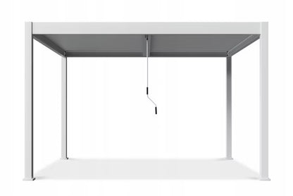 Pergola 3,6x4 m Hvid Aluminium