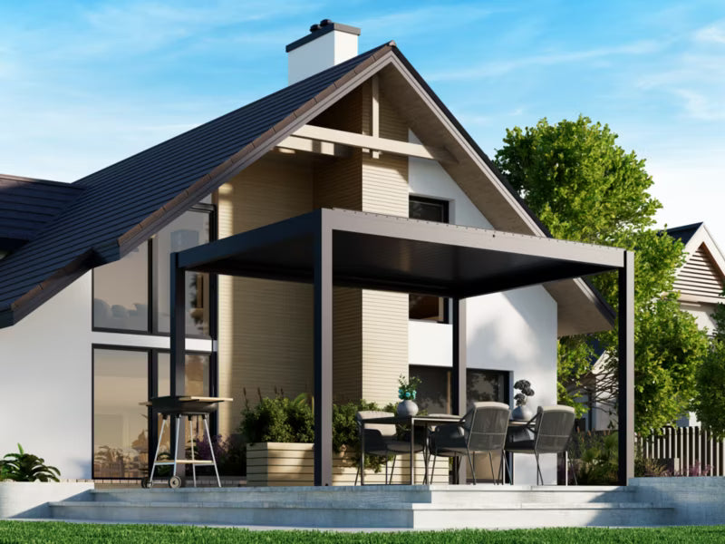 Pergola 3x4 m Antracit Aluminium