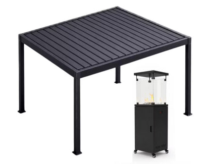 Pergola 3x4 m Antracit Aluminium