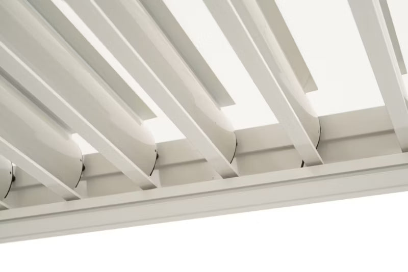 Pergola 3x4 m Hvid Aluminium med Justerbart Tag
