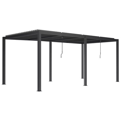 Pergola 5,8x4 m Aluminium LED Antracit