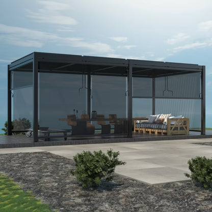Pergola 5,8x4 m Aluminium LED Antracit