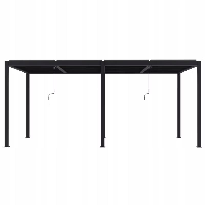 Pergola 7,8x3 m LED Antracit Aluminium