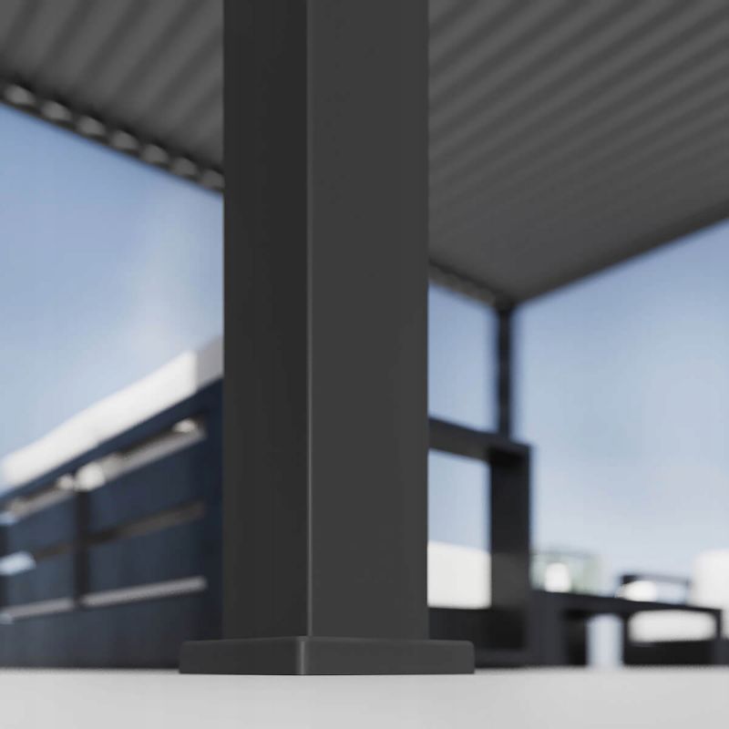 Aluminiumspær Elegance 3x6 m Antracit