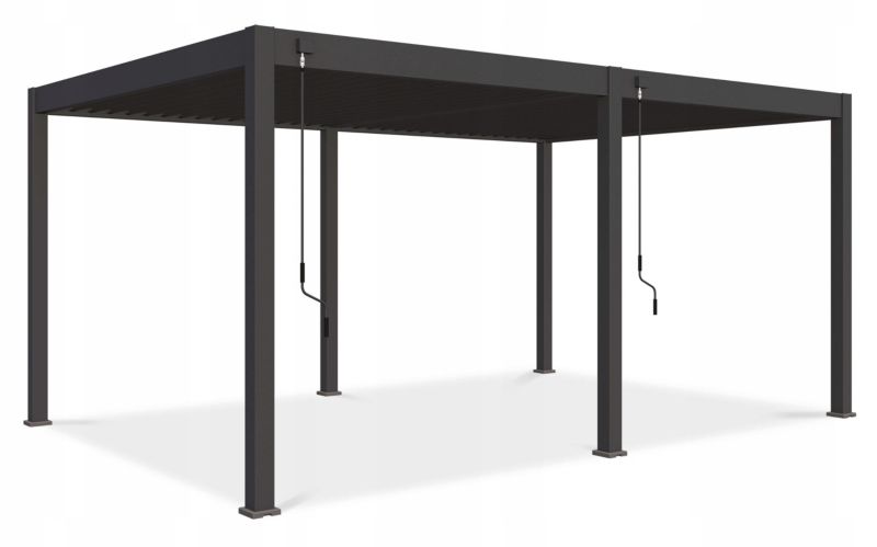 Aluminiumpergola Deluxe 360x530 cm Antracit 5905529996542