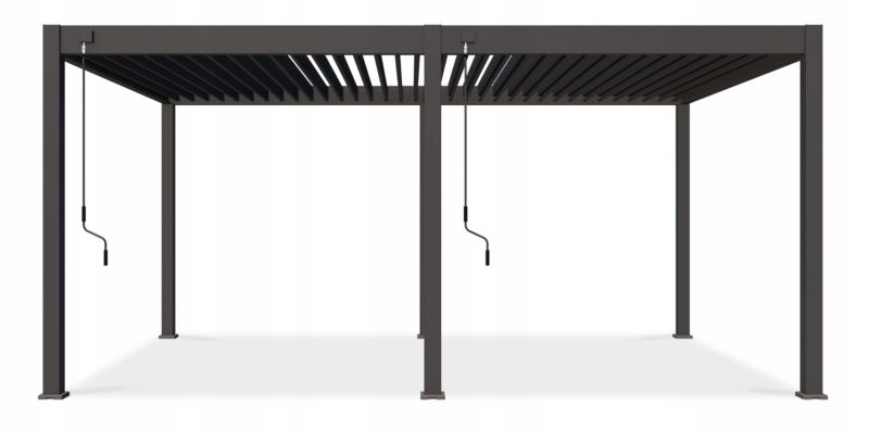 Aluminiumpergola Deluxe 360x530 cm Antracit 5905529996542
