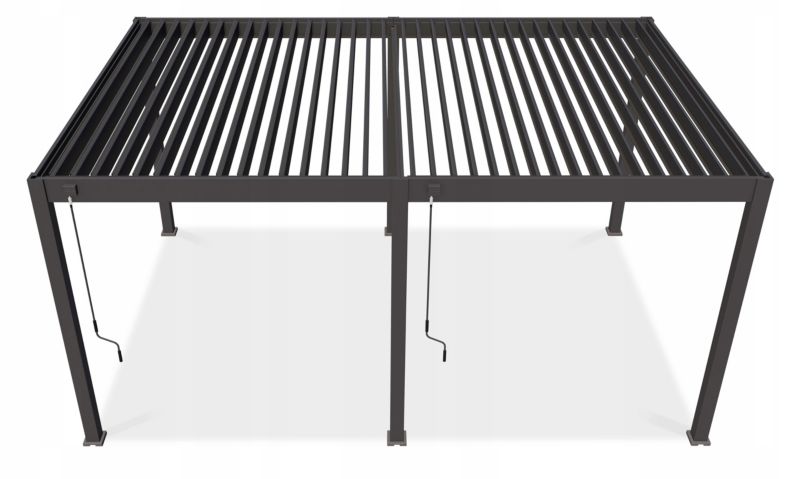 Aluminiumpergola Deluxe 360x530 cm Antracit 5905529996542