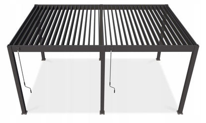Aluminiumpergola Deluxe 360x530 cm Antracit 5905529996542