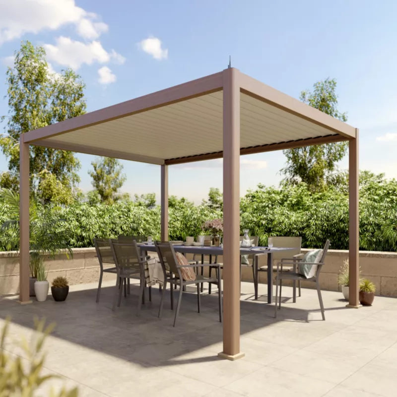 Pergola Breva 3x4 m med LED Træeffekt