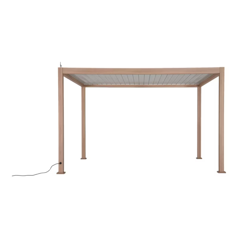 Pergola Breva 3x4 m med LED Træeffekt
