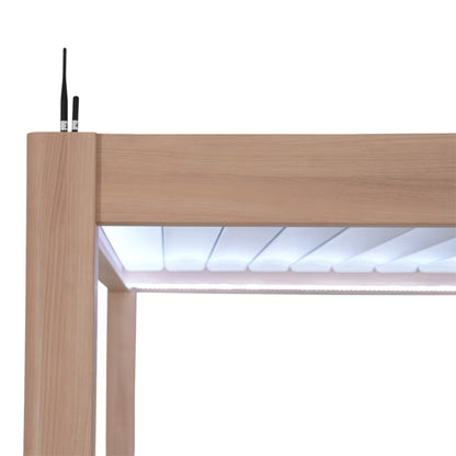 Pergola Breva 3x4 m med LED Træeffekt