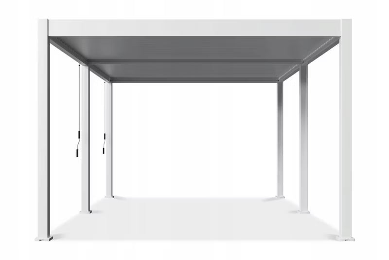 Pergola DELUXE 3,6x5,3 m Hvid Aluminium