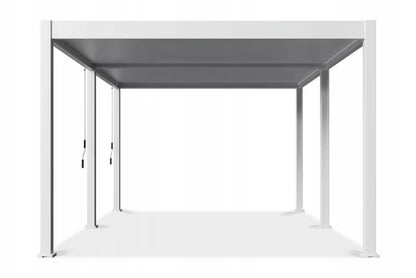 Pergola DELUXE 3,6x5,3 m Hvid Aluminium