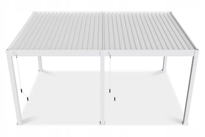 Pergola DELUXE 3,6x5,3 m Hvid Aluminium