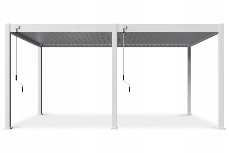 Pergola DELUXE 3,6x5,3 m Hvid Aluminium