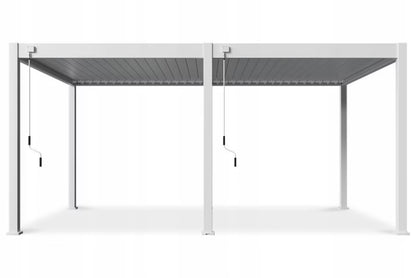 Pergola DELUXE 3,6x5,3 m Hvid Aluminium
