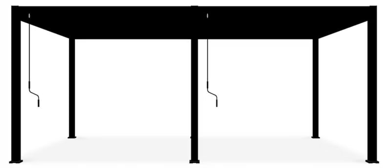 Pergola Deluxe 3,6x6 m Antracit Aluminium