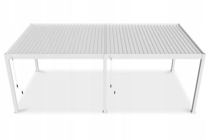 Pergola DELUXE 3,6x7,2 m Hvid Aluminium