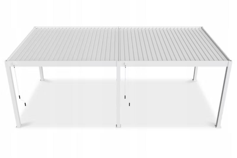 Pergola DELUXE 3,6x7,2 m Hvid Aluminium