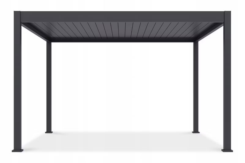 Pergola DELUXE AUTOMATIC 3,6x4 m Antracit med LED
