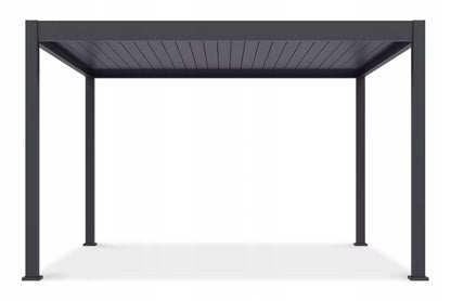 Pergola DELUXE AUTOMATIC 3,6x4 m Antracit med LED