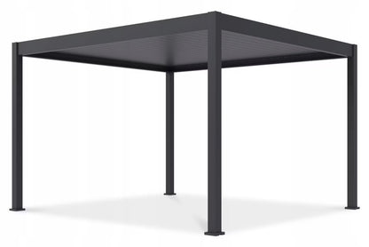 Pergola DELUXE AUTOMATIC 3,6x4 m Antracit med LED