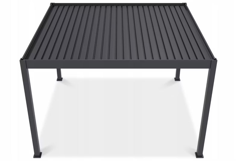 Pergola DELUXE AUTOMATIC 3,6x4 m Antracit med LED