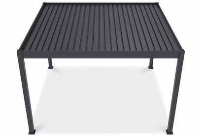 Pergola DELUXE AUTOMATIC 3,6x4 m Antracit med LED