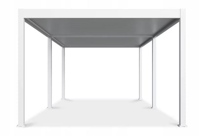 Pergola DELUXE Automatic 3,6x7,2 m Hvid med LED