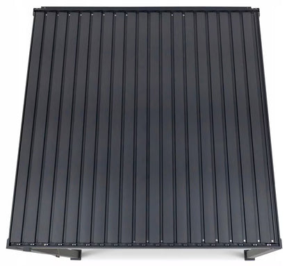 Pergola Deluxe Automatisk LED 3,6x5,3 m Antracit Aluminium