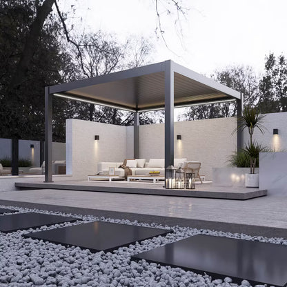 Pergola DELUXE PRO 4x4 m Aluminium med LED