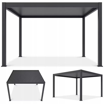Pergola DELUXE PRO 4x4 m Aluminium med LED