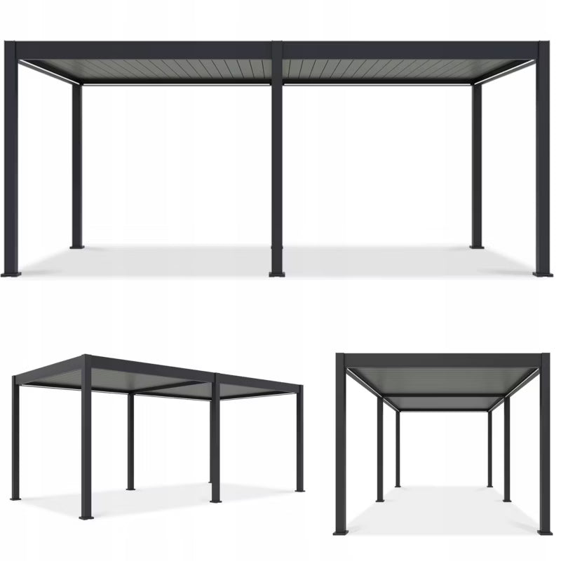 Pergola DELUXE PRO AUTOMATIC 3x4 m med LED Lys