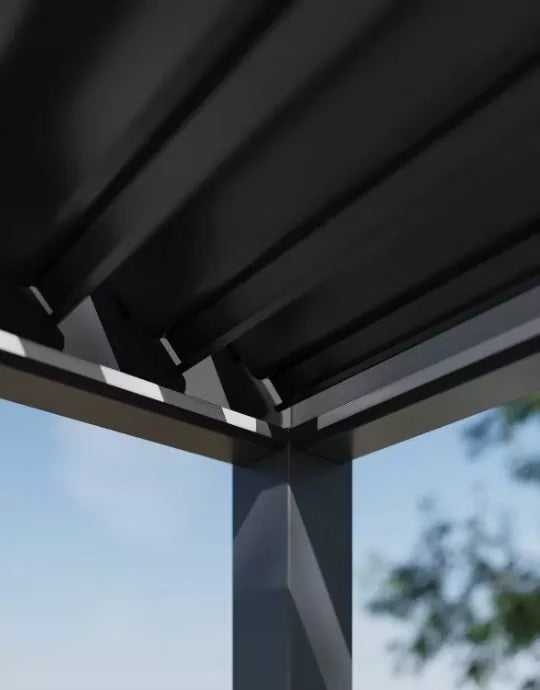 Pergola DELUXE PRO AUTOMATIC 3x4 m med LED Lys