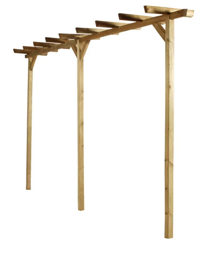 Pergola Dobbelt 450x65 cm H245 Imprægneret Træ