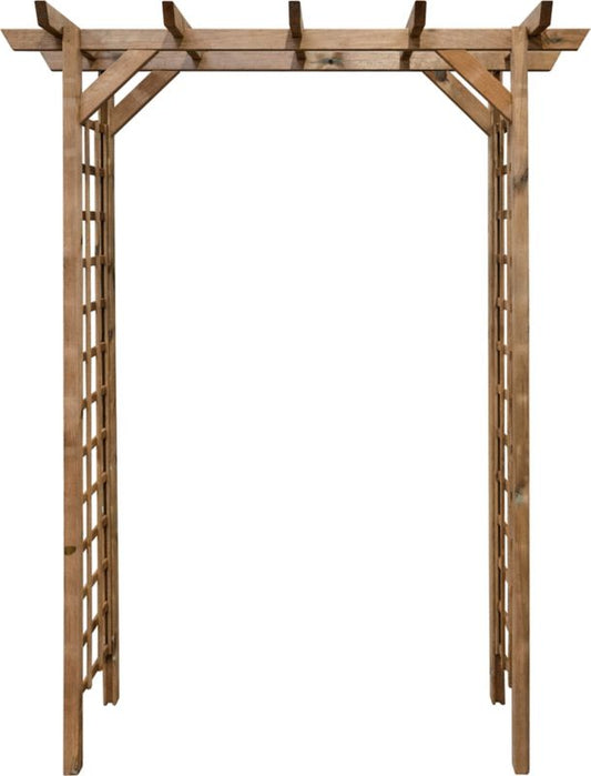 Brun træpergola 165 x 80 x 214 cm