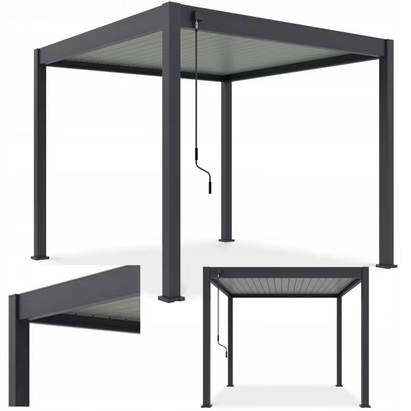 Pergola Elegance 3x3 m Antracit Aluminium