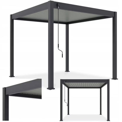 Pergola Elegance 3x3 m Antracit Aluminium