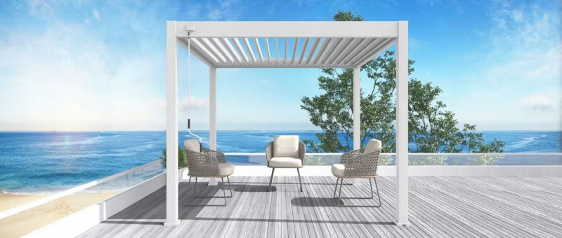 Pergola Elegance 3x3 m Hvid Aluminium