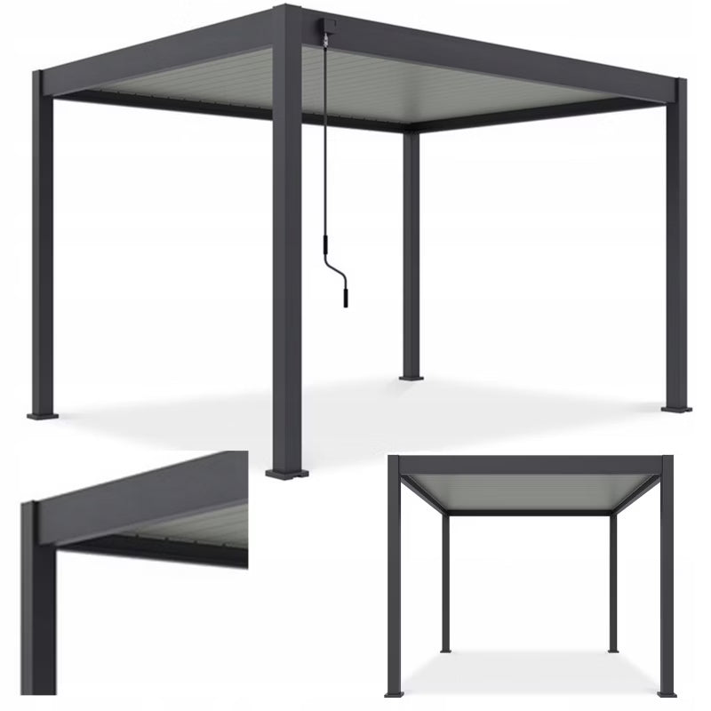 Pergola Elegance 3x4 m Antracit Aluminium
