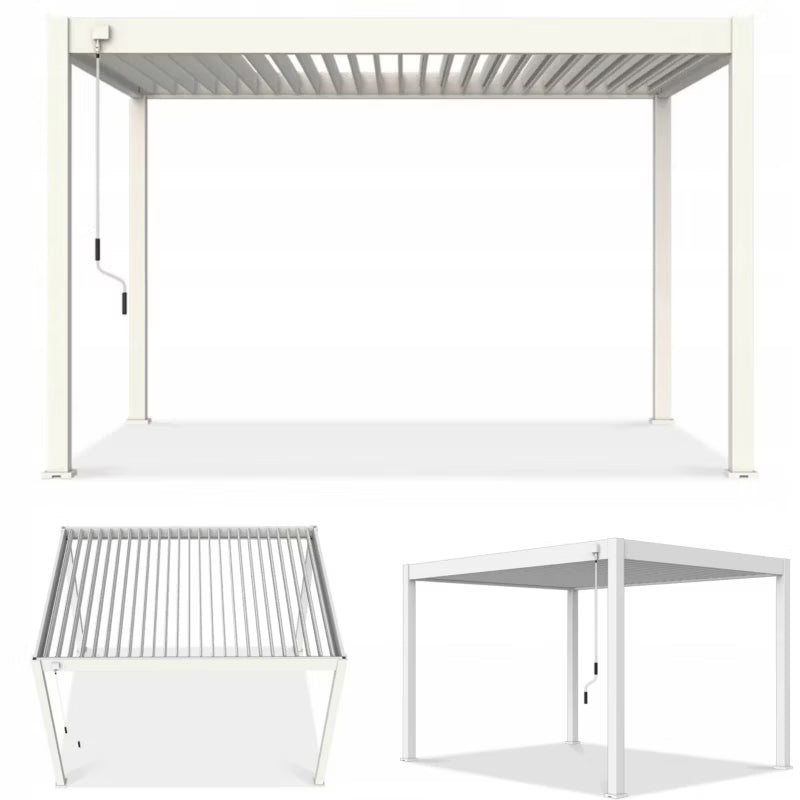 Pergola Elegance 3x4 m Hvid Aluminium