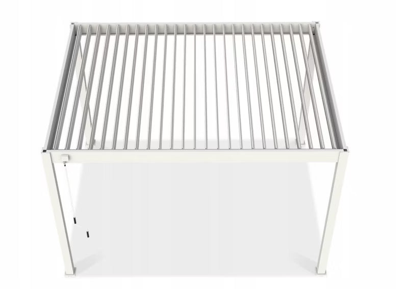 Pergola Elegance 3x4 m Hvid Aluminium