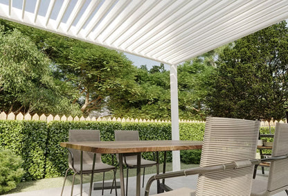 Pergola Elegance 3x4 m Hvid Aluminium