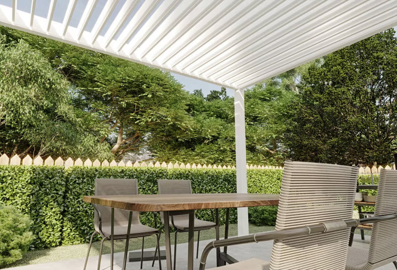 Pergola Elegance 3x4 m Hvid Aluminium