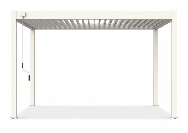 Pergola Elegance 3x4 m Hvid Aluminium