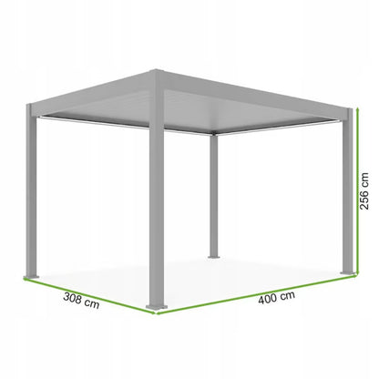 Pergola Elegance 3x4 m med LED-Belysning