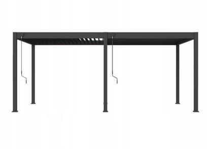 Pergola Elegance 3x6 m Væghængt Antracit
