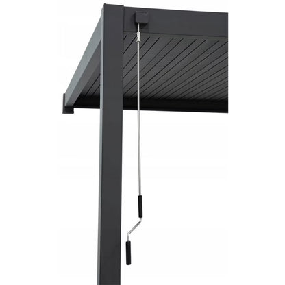 Pergola Elegance 3x6 m Væghængt Antracit