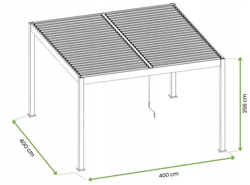 Pergola ELEGANCE DUO 4x4 m Aluminium