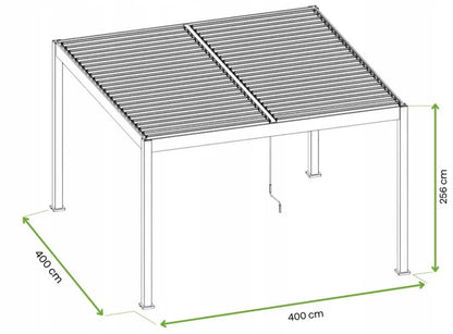 Pergola ELEGANCE DUO 4x4 m Aluminium